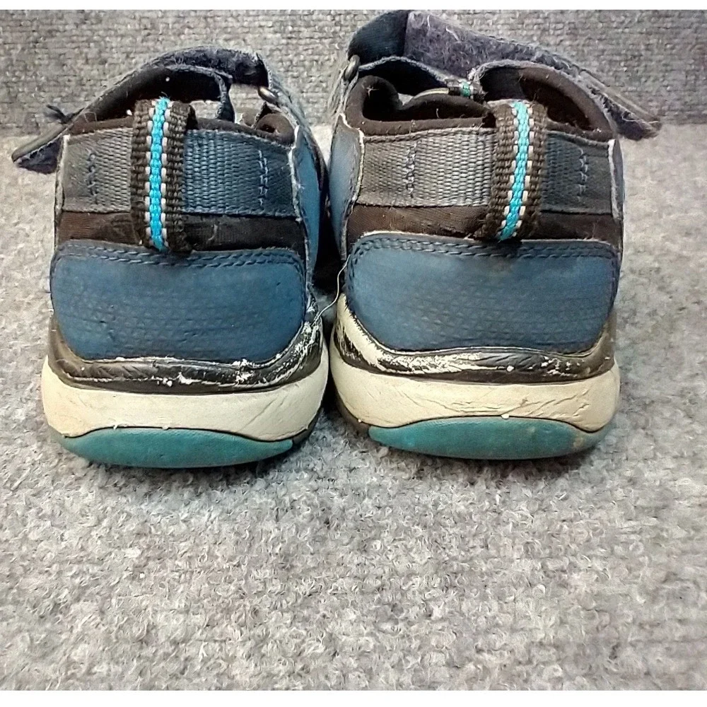 Keen Kids Seacamp II CNX Blue Black‎  Outdoor Sandals Size 3 US NO LACES